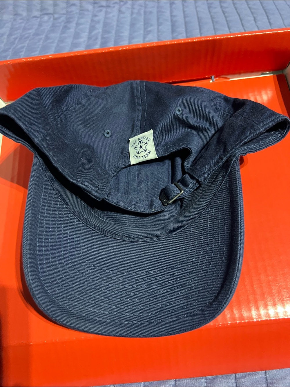 Nike USA Shield Navy Baseball Cap with Red White Shield - Picture 3 of 8